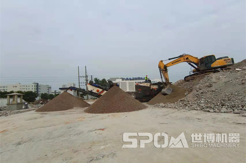 建筑垃圾制砂設(shè)備，移動(dòng)建筑垃圾破碎制砂機(jī)