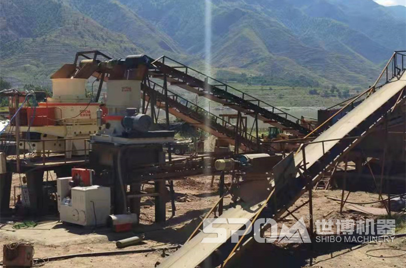 河卵石破碎制砂設(shè)備，圓錐破碎機、沖擊式制砂機